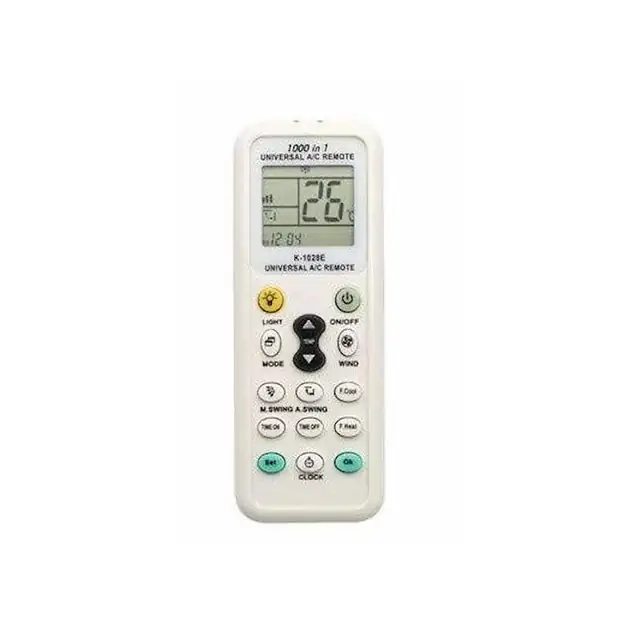 Telecomanda aer conditionat, REPORSHOP, 1000 frecvente, LCD, Alb