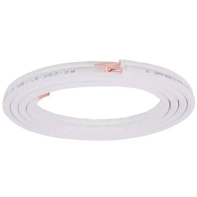 Tub izolator aer conditionat, Reporshop, Cupru, Unipolar, 3/8", 25 m, Alb