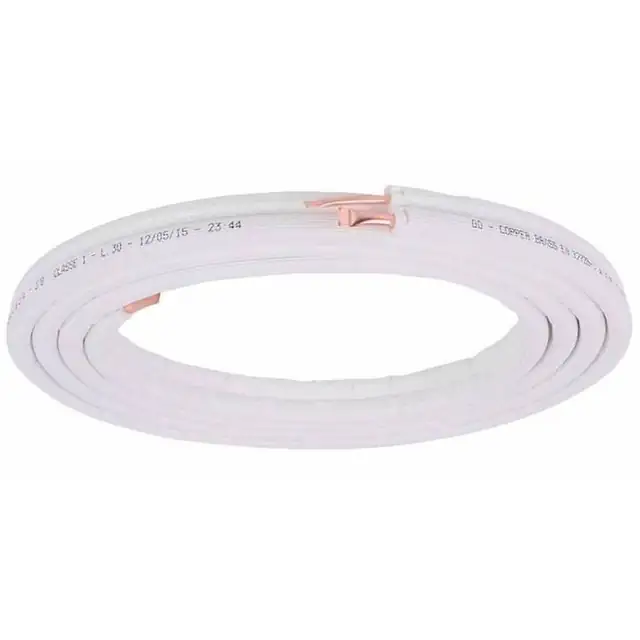 Tub izolator aer conditionat, Reporshop, Cupru, Unipolar, 1/4", 20 m, Alb