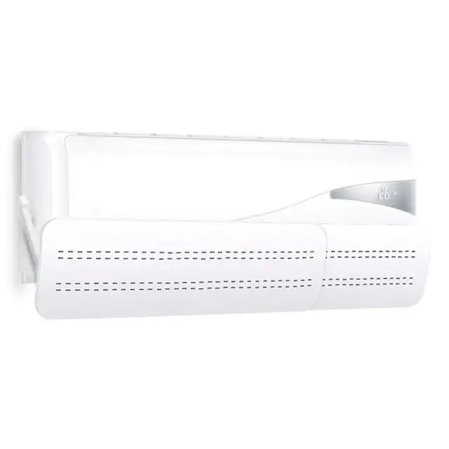 Aripa deflector, Pentru aparatul de aer conditionat, Reglabil, Asamblare si demontare rapida, Plastic, Alb