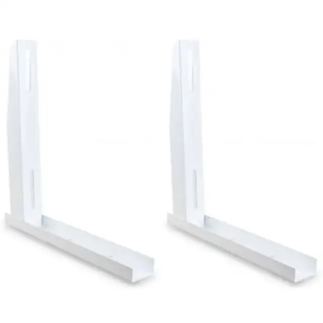 Set 2 suporturi aer conditionat, Reporshop, 450x450x1.5 mm, Alb
