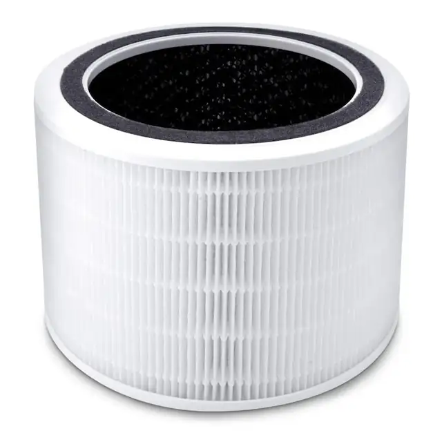 Filtru purificator de aer LEVOIT Core 200S, 3 in 1, Pre filtru, Filtru HEPA, Filtru de Carbon activ, Alb