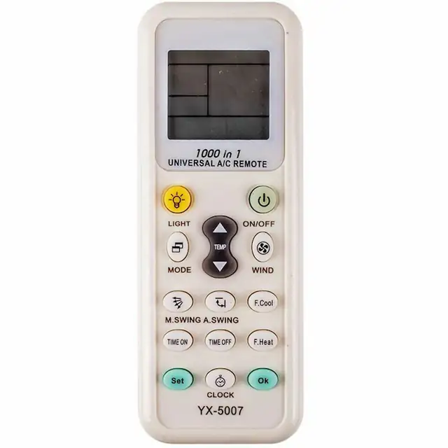 Telecomanda universala pentru aparate de aer conditionat, 1000 modele presetate, Robothub YX-5007