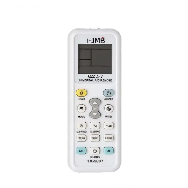 Telecomanda universala pentru aer conditionat cu indicator luminos compatibila cu 1000 de modele, Alb