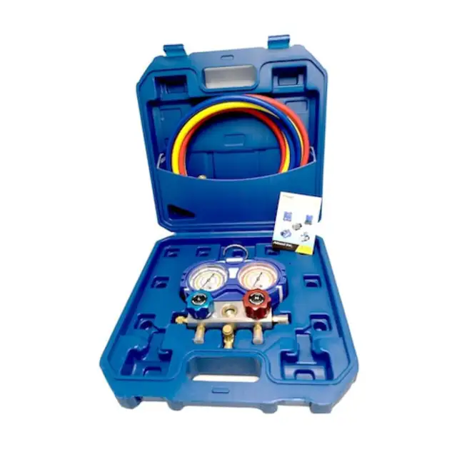 Baterie manometre freon furtune incluse 120 cm VMG-2-R600-B Value