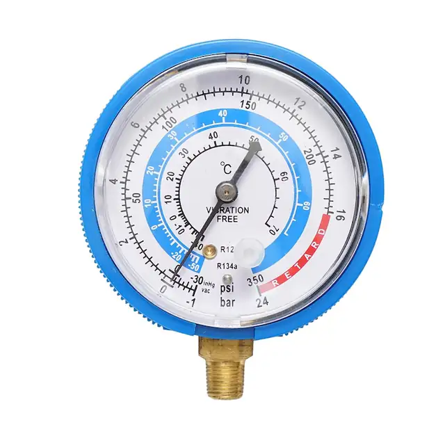 Manometru albastru presiune joasa pentru aer conditionat, freon70mm 1/8 Breckner Germany