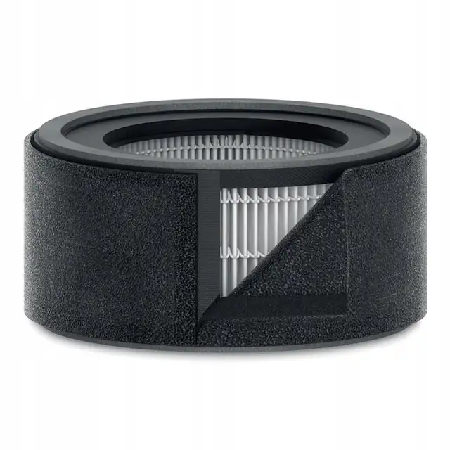 Filtru 2in1 pentru purificator TruSens Z-1000, Leitz, HEPA H13/Carbune activ, Negru