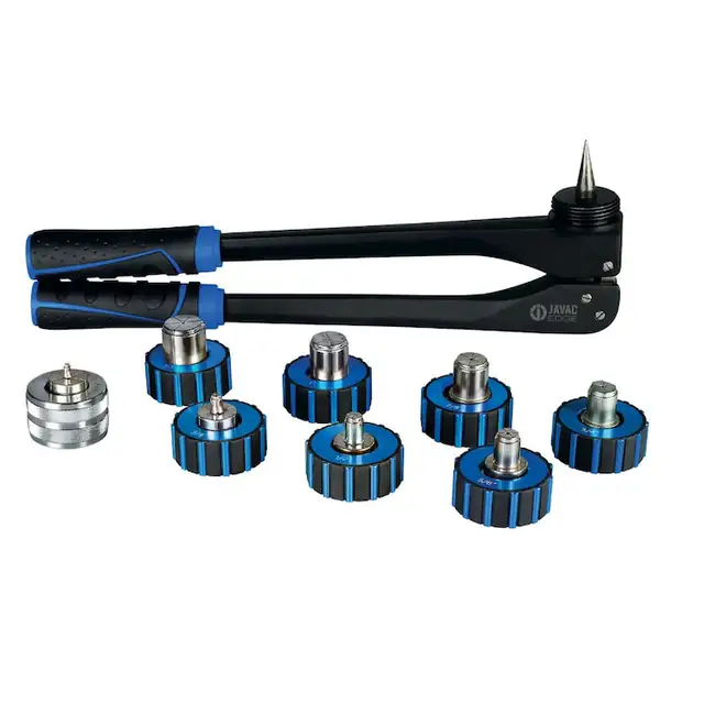 Dispozitiv de largit tevi Javac JAV-1025, 8 matrite bercluire, pentru tevi cu diametrul intre 1/4 si 1-1/8 inch