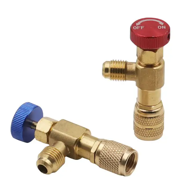 Set 2 supape de siguranta, Cafuneplus®, pentru aer conditionat, R410/12mm, R22/11mm