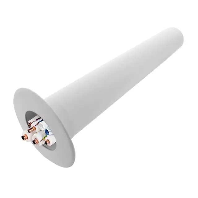 Kit de trecere traseu frigorific prin perete, Vecamco, PVC, 420 mm, alb