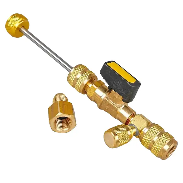 Adaptor instalare ventile aer conditionat, dimensiuni duble SAE 1/4 si 5/16, HVAC, R32-R410