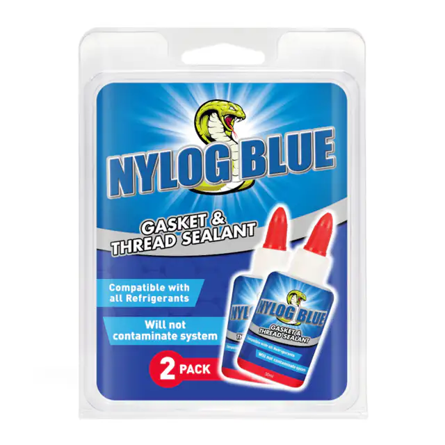 Set solutii de etanseizare pentru legaturi frigorifice Nylog Blue, 2 bucati x 30 ml