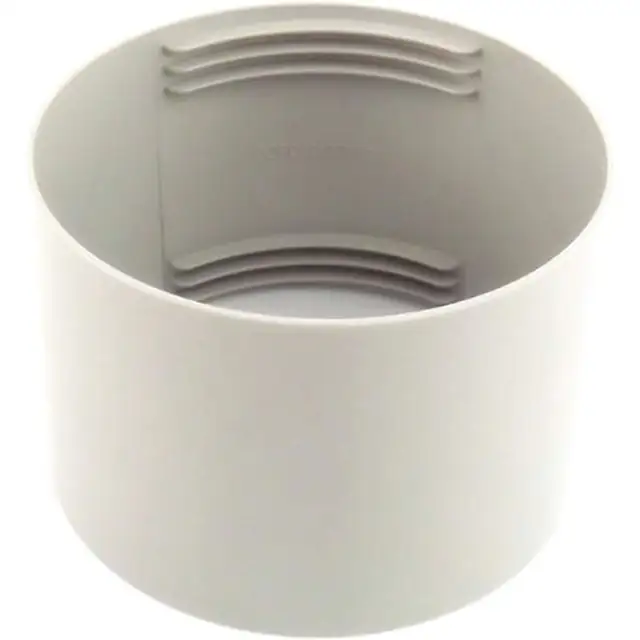 Conector rotund pentru teava evacuare aer conditionat QttvbTna, 150mm, ABS, alb