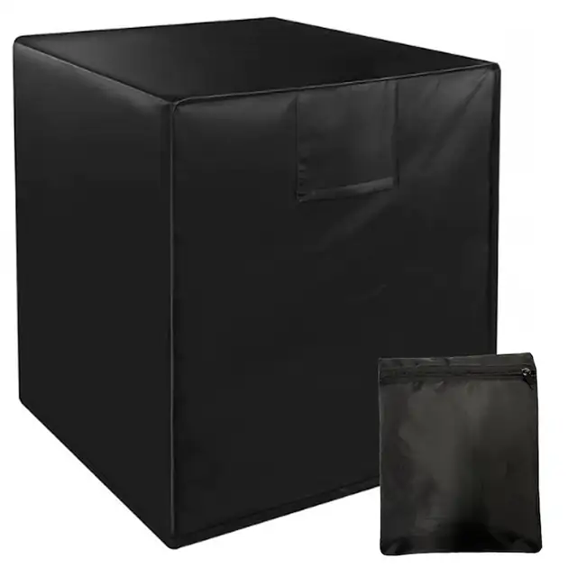 Husa aer conditionat exterior, Oxford, impermeabila, 4 anotimpuri, negru, 81x81x91cm
