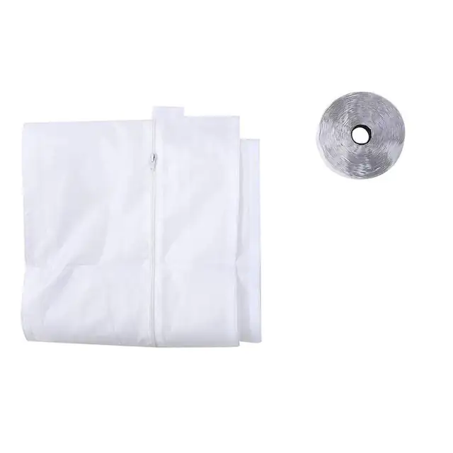 Set etansare fereastra pentru aer conditionat portabil, impermeabil, alb, 400cm