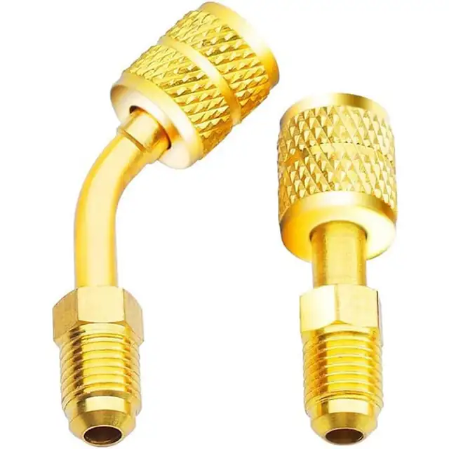 Set 2 adaptoare split R410, 5/16"-1/4", Nybgyy®, Alama, Auriu