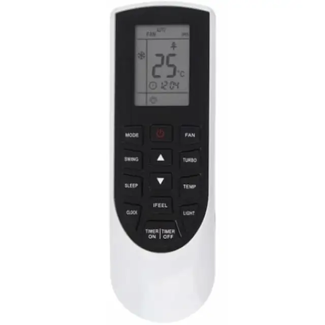 Telecomanda Tovbmup YAN1F1 pentru aparat aer conditionat Gree, negru/alb, 433MHz, raza 10m