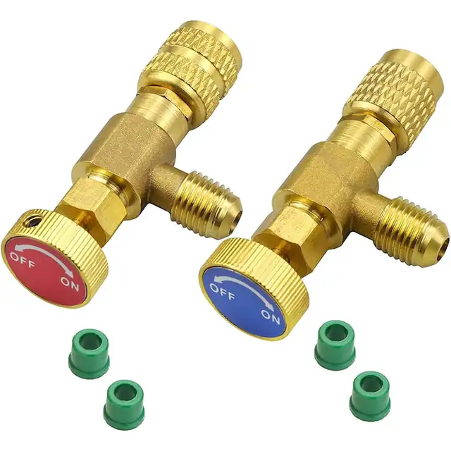 Set 2 supape de siguranta Nybgyy, pentru aparate de aer conditionat, multicolor