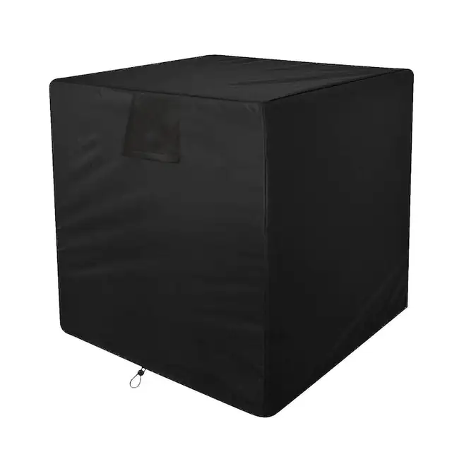 Husa pentru aer conditionat, pentru exterior,design durabil, rezistent la apa, rezistent la vant si la zapada, negru