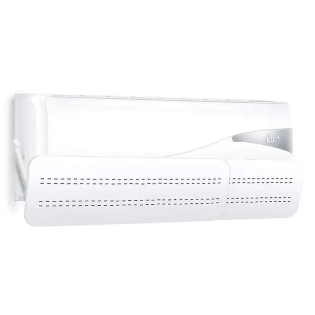 Deflector pentru aer conditionat pentru controlul directiei fluxului de aer, cu lungime reglabila de la 52 pana 92cm si setarea directiei aerului sus-jos potrivit pentru casa, birou, hotel