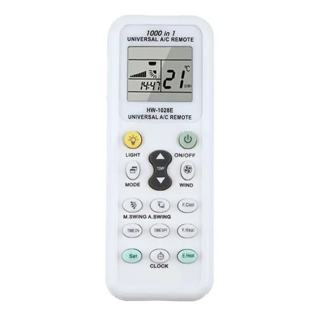 Telecomanda universala pentru aer conditionat, compatibila 1000+ modele, LCD, distanta 8-10m