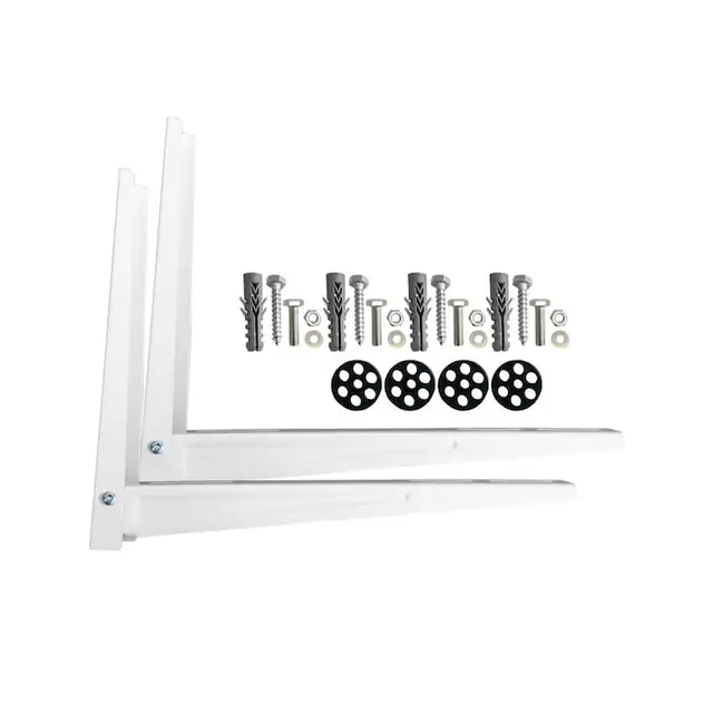 Set Console Rabatabile pentru sustinere unitate exterioara aer conditionat 9000 - 12000 BTU, cu tampoane anti vibratii