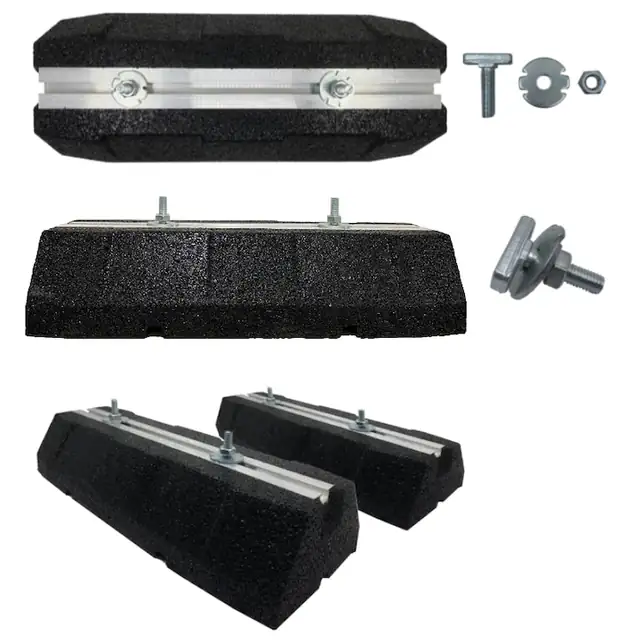 Set suporti aer conditionat, Antivibratii, Antiderapant, 160x100x600mm, Negru