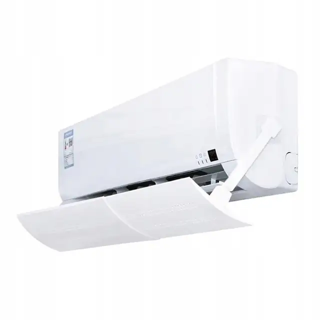Deflector reglabil pentru aer conditionat, M IMPORT, 19x57-105cm, alb