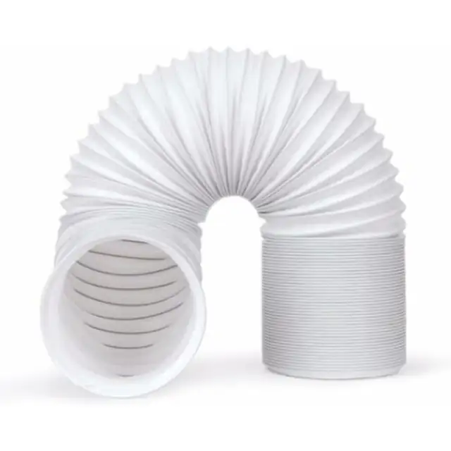 Furtun extensibil pentru aer conditionat portabil, AMRINUGL, 1.5m, rezistent la caldura si coroziune, alb