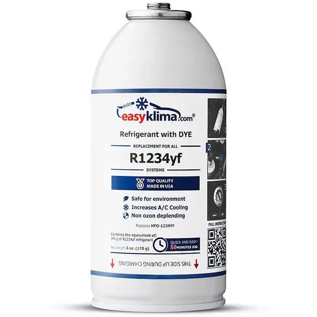 Gaz EasyKlima pentru aer conditionat auto R1234yf, umpleti singur sistemul de aer conditionat, pentru masini din 2017 pana in prezent