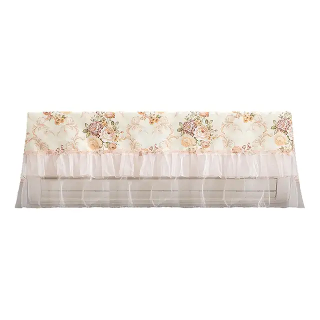 Husa decorativa pentru aer conditionat, design respirabil, dantela, 86x35x19cm