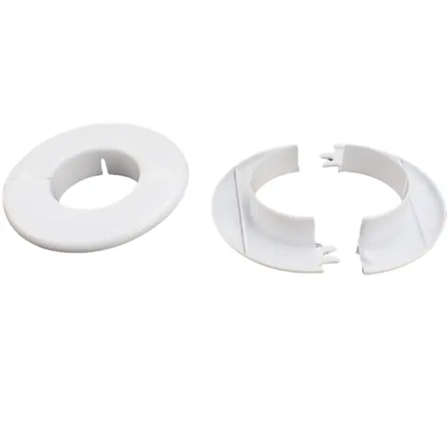 Set 2 Capac inel astupare gaura aer conditionat, protectie si mascare traseu frigorific, pentru 53mm~70mm, Vanaxalife®, Alb