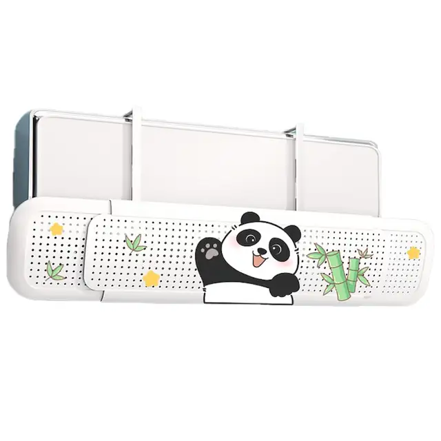Deflector aer conditionat, Momcbebe, ajustabil, 59-93x15cm, alb