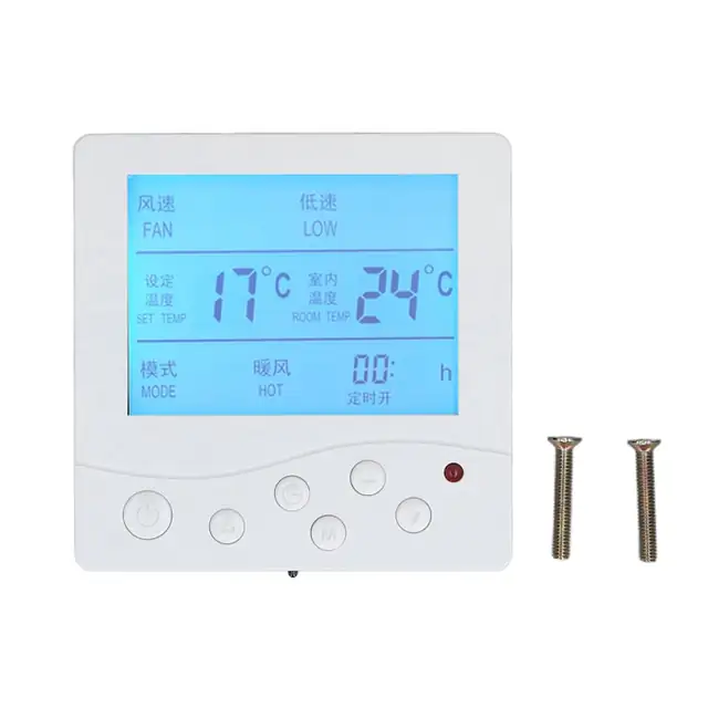 Termostat inteligent LCD, Bizaical, anti-interferente, 220V, pentru aer conditionat, aplicatii in living, dormitor