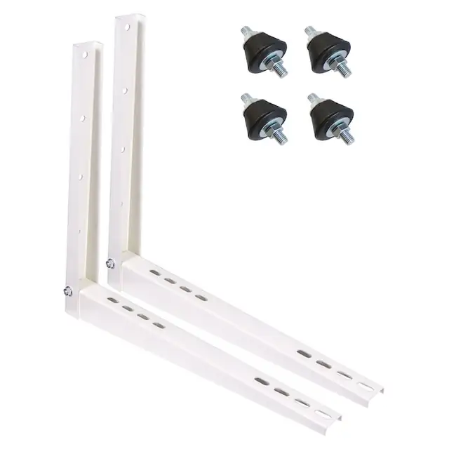 Pachet accesorii Aero pentru montaj unitate exterioara aer conditionat 30000 - 60000 BTU - set 2 console sustinere si 4 tampoane anti vibratii