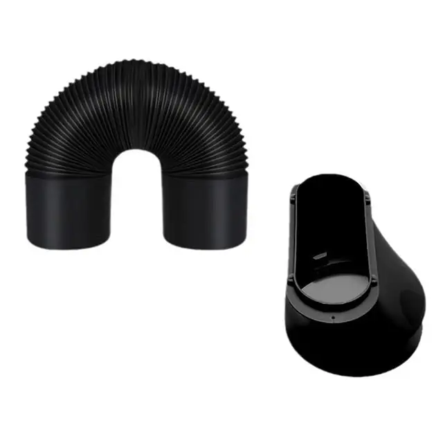 Furtun de evacuare flexibil pentru aparate de aer conditionat portabile, 6 inch, lungime ajustabila 22-152cm, rezistent la caldura si frig