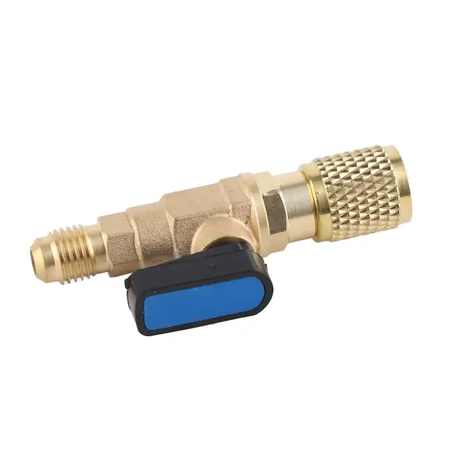Supapa de refrigerare pentru aer conditionat, 12mm, 1/4in SAE, galben