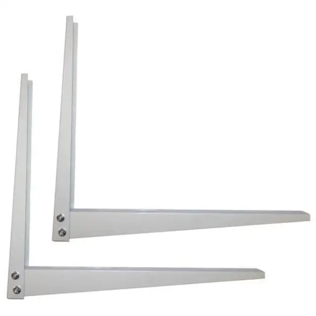 Set Suporti Rabatabili Aer Conditionat de 9-12000 BTU, Alb, talpa l.470mm, tabla 1.5mm
