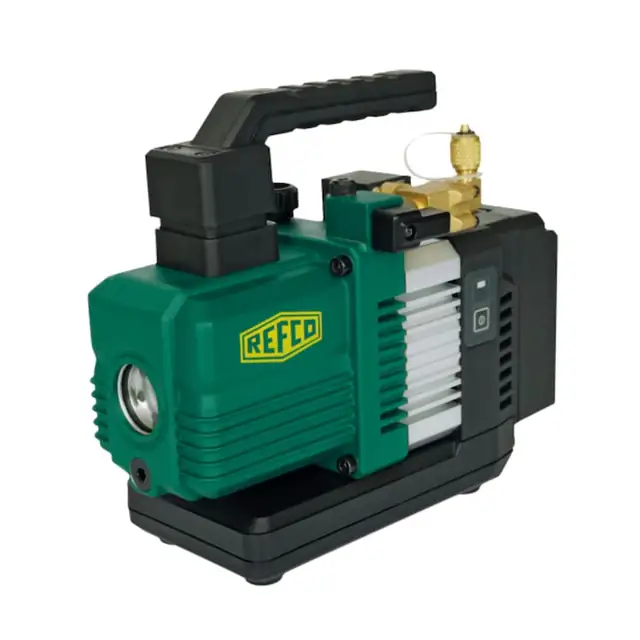 Pompa de vid in doua trepte Refco ECO-2-A2L-e-B capacitate 57 l/min conexiuni 1/4” cu adaptor acumulator Bosch