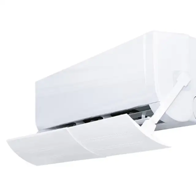 Deflector reglabil aer conditionat, protectie aer rece, lungime ajustabila 56-108 cm, latime 18 cm, alb