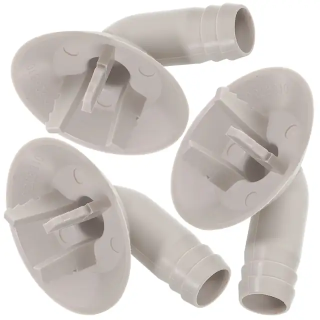 Set 3 conectoare furtun drenaj aer conditionat, 26mm, ABS, alb, 7x5.4x4.2cm