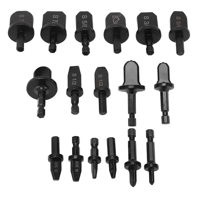 Set scule extensor pentru tuburi de aer conditionat, Enforose, otel carbon, negru, 6x maner hexagonal, 6x maner triangular, 5x gura de flaring