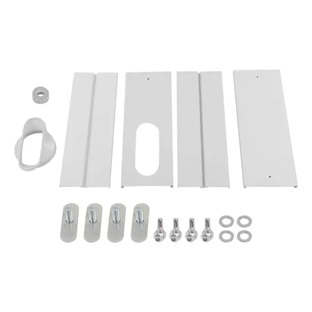 Kit de Ventilatie pentru Aer Conditionat, Enforose, Placa de Etansare Reglabila, PVC, 43-140cm, pentru furtun de 5.1in