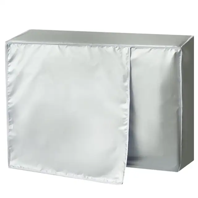 Husa pentru aer conditionat, Enforose, Poliester, 80 x 30 x 57 cm, Impermeabil, Protectie soare, Argintiu