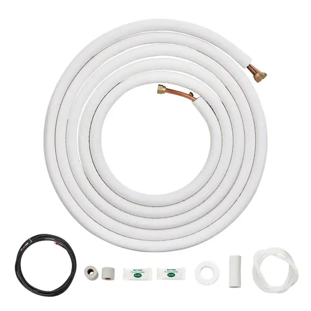 Set Mini Split Line 6, 4x12, 7 x7620mm, Tuburi de Cupru pentru AC, Cablu de Conectare, Eficient Aer Conditionat, Durabil, Rezistent la Coroziune, Usor de Instalat