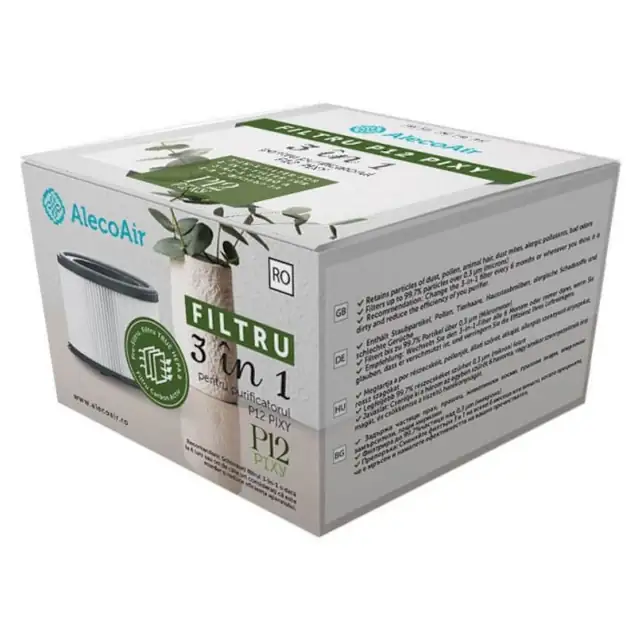 Filtru 3 in 1 compatibil cu purificatorul AlecoAir P12 Pixy