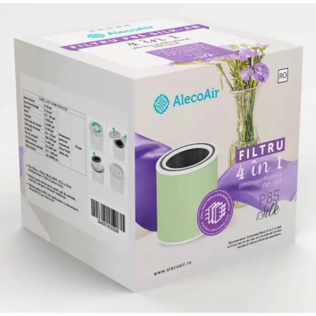 Filtru 4 in 1 cu strat antibacterian pentru purificatorul AlecoAir P85 Silk