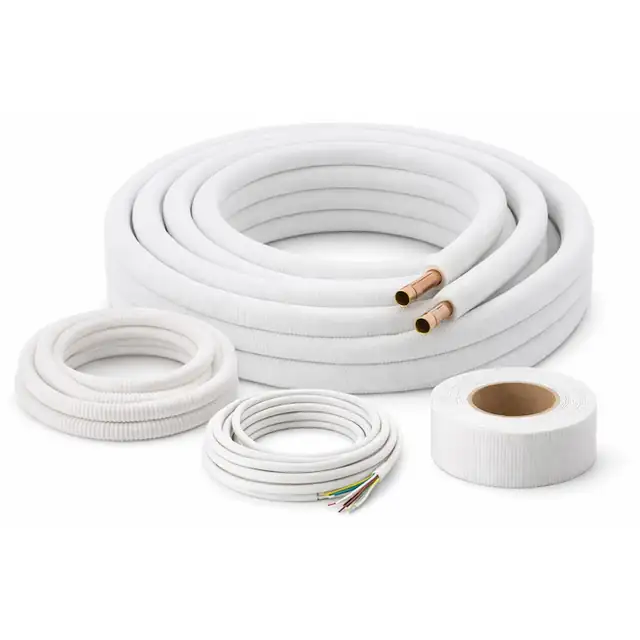 Kit montaj aer conditionat standard 6m, 9000–12.000 BTU, cu teava cupru, cablu, furtun, banda matisat