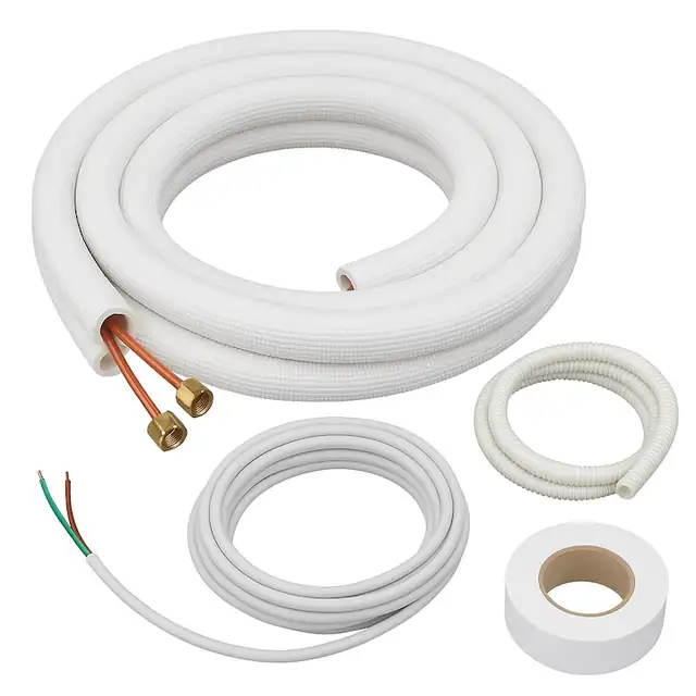 KIT montaj aer conditionat 4 metri, 9.000-12.000 BTU, teava izolata, furtun condens, cablu, banda matisat
