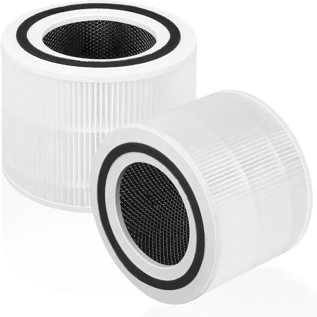 Filtru purificator de aer LEVOIT Core 300 / Core 300S, 2-in-1, filtru HEPA adevarat, filtru de carbune activat, alb